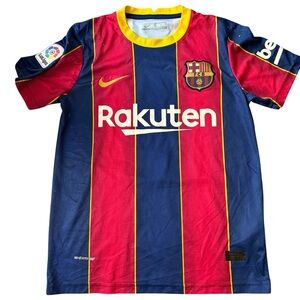 Barcelona UNICEF Soccer Jersey Nike Sz S Messi number 10